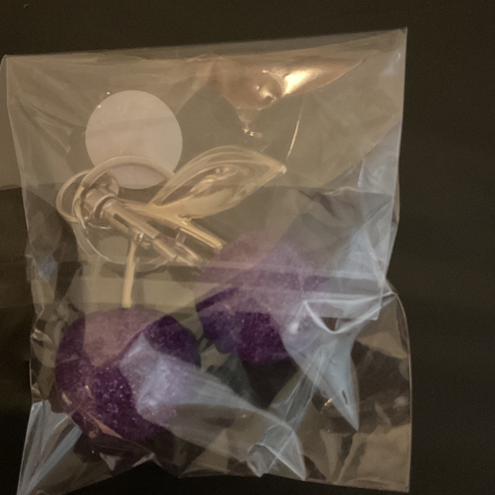 ‼️SOLD‼️Purple Cherry Bagcharm - Picture 2 of 2